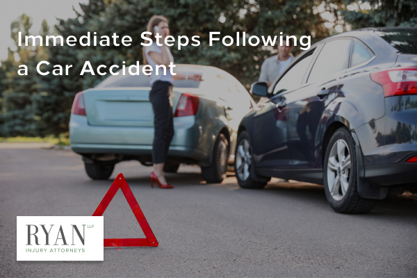 Immediate steps following a car accident