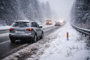 Winter Road Shoulders: Why Pull-Off Areas Turn Into Crash Zones